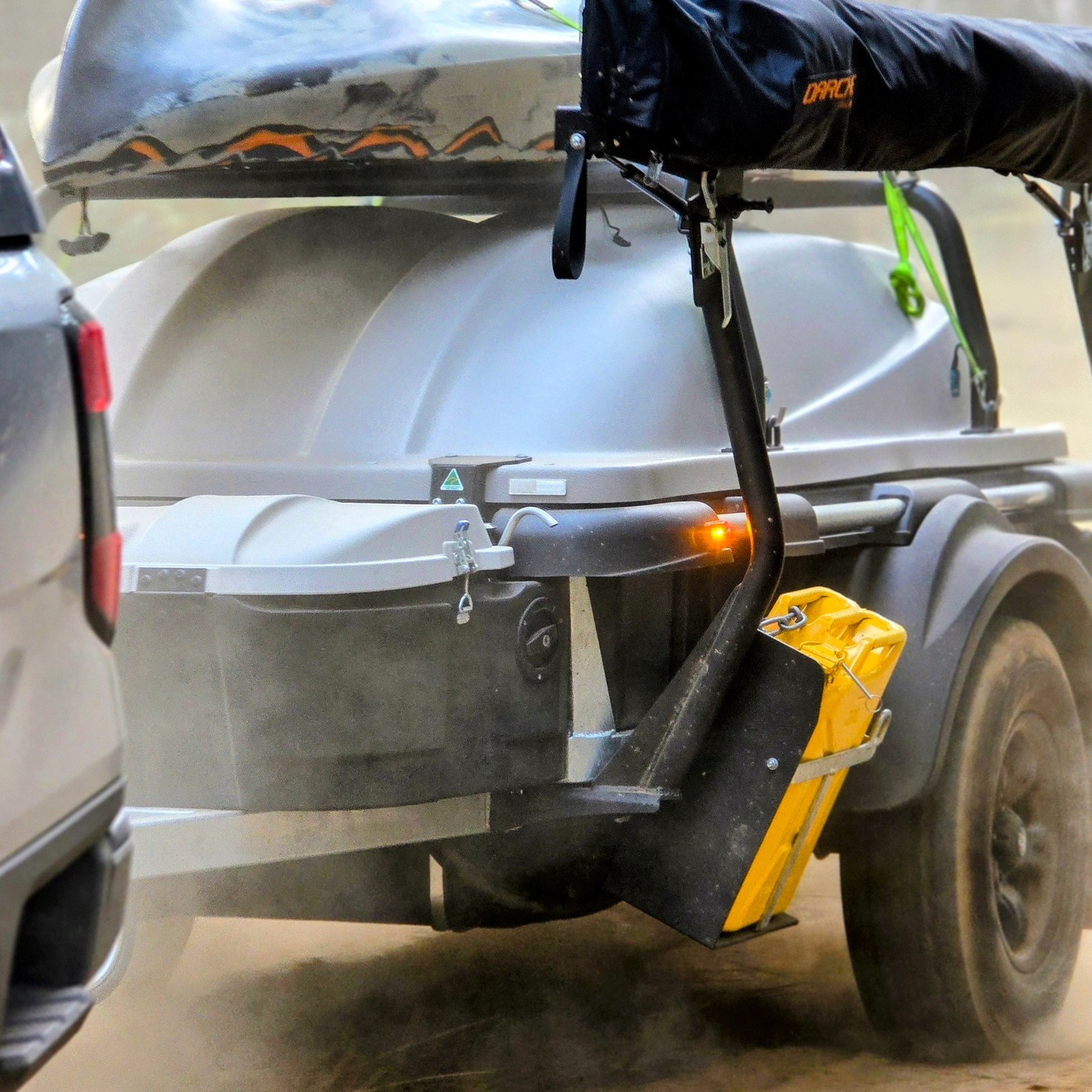 Mountain exploration with POD trailer