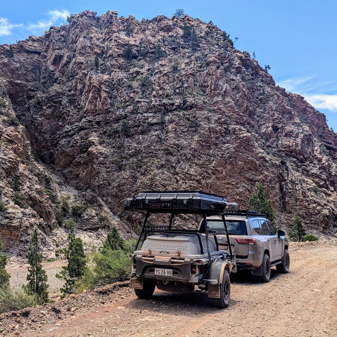 Off-road adventure in canyon